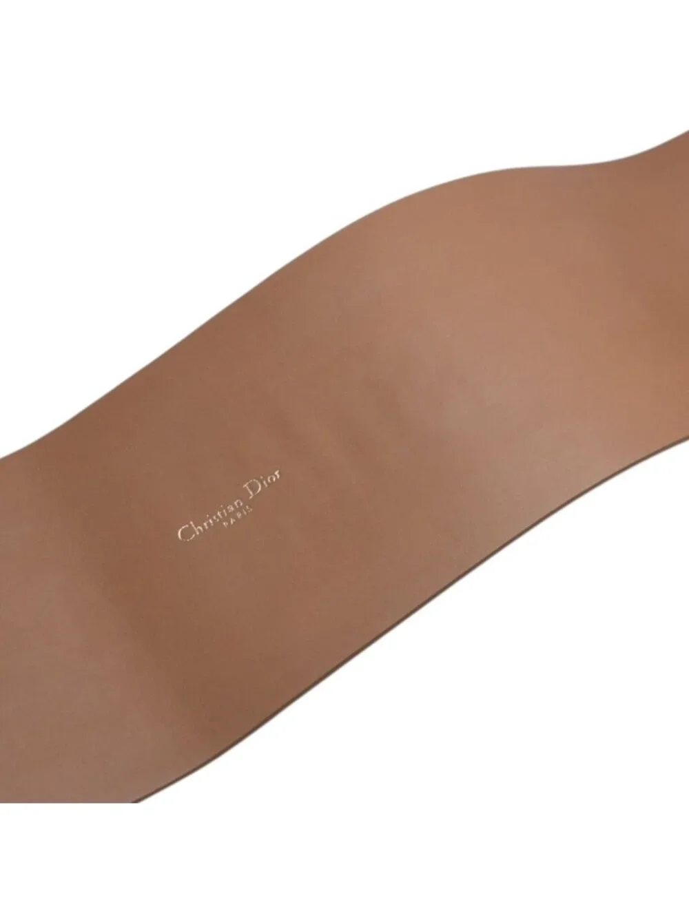 Dior D Waist Belt Leather Embossed Logo